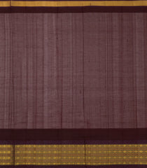 Sandal Handloom Korvai Silk Cotton Saree With Contrast Temple Border-SC3899