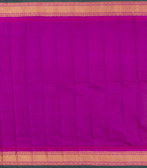 Light Green Handloom Gadwal Silk Saree With Buttas & Contrast Temple Border-GA0300