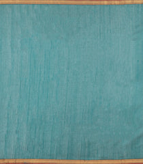 Sea Green Handloom Maheswari Silk Cotton Saree With Buttas & Zari Border-SC4873