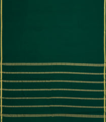 Dark Green Woven Mysore Silk Saree With Zari Border-MS3693