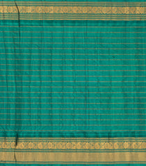 Lilac Handloom Gadwal Silk Cotton Saree With Checks & Buttas-GA0474