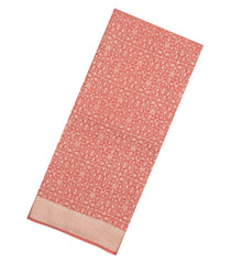 Dusty Peach Woven Mysore Silk Saree With Floral Motifs-MS3522