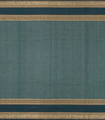Sea Green Handloom Silk Cotton Saree With Buttas-SC4437