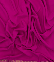 Magenta Woven Mysore Silk Saree With Pure Zari Border-MS3292