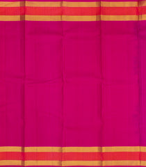Magenta Handloom Kanchipuram Silk Saree With Stripes & Buttas-KA13315