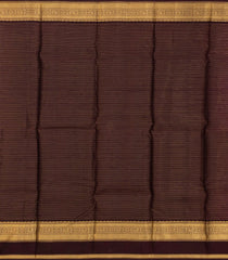 Magenta Kanchipuram Silk Saree With Zari Checks & Contrast Border-KA14196