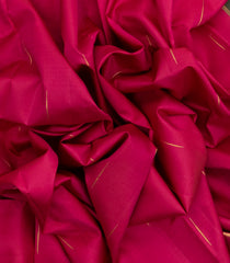 Pink Handloom Kanchipuram Silk Saree With Raindrop Buttas & Dual Pallu-KA12741