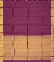 Maroon Handloom Kanchipuram Silk Saree With Annam Buttas-KA12994