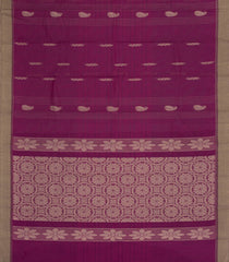 Pink Woven Rasipuram Cotton Saree With Floral Motifs-RA2651