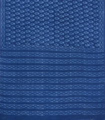 Indigo Printed Jaipur Cotton Saree With Floral Motifs-JC1894