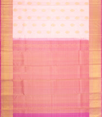 Baby Pink Handloom Kanchipuram Silk Saree With Floral Buttas-KA16324