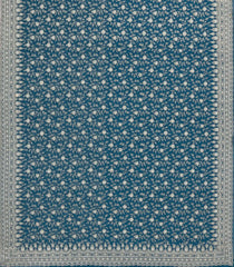 Blue Woven Synthetic Blended Saree With Embroidered Motifs-EN2042