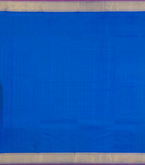 Cyan Handloom Kanchipuram Silk Saree With Contrast Border-KA15009