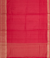 Red Woven Art Tussar Saree With Plain Body & Zari Border-BL3953