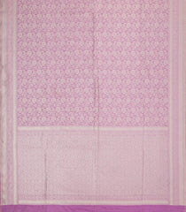 Lavender Woven Art Dupion Saree With Floral Vine Motifs-BL5946