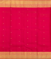 Dark Green Handloom Korvai Kanchipuram Silk Saree With Zari Motifs-KA15472
