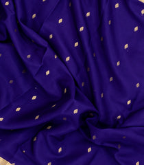 Purple Woven Mysore Silk Saree With Contrast Zari Border-MS3487