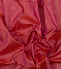 Dark Peach Handloom Soft Silk Saree With Chakaram Motifs-SO4610
