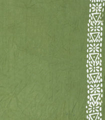 Brown Printed Jaipur Cotton Saree With Contrast Border-JC1713