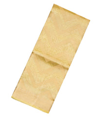 Gold Handloom Banarasi Tissue Saree With Chevron Motifs-BE1384