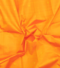 Mango Yellow Handloom Korvai Kanchipuram Silk Saree With Zari Buttas-KA15955