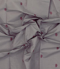 Grey Woven Rasipuram Cotton Sari With Buttas-RA2629