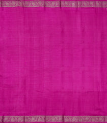 Hot Pink Woven Tussar Silk Saree With Floral Buttas-TU3415