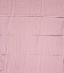 Baby Pink Woven Blended Dupion Saree With Embroidered Cow Motifs-BL3869