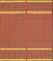 Maroon Handloom Silk Cotton Saree With Zari Checks-SC3689