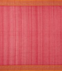 Red Handloom Kanchi Cotton Saree With Checks & Square Motifs-KC1669