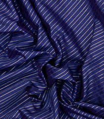 Violet Woven Blended Aura Saree With Zari Stripes & Zari Border-BL5815