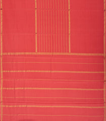 Peach Woven Mysore Crepe Pure Zari Silk Saree With Zari Stripes-MS3144