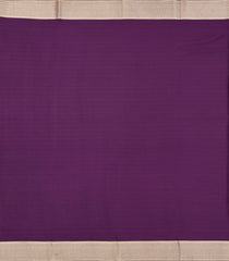 Dark Purple Woven Mysore Silk Saree With Floral Motifs-MS3404