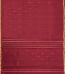 Maroon Handloom Kanchipuram Silk Saree With Raindrop Buttas-KA16203