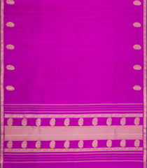 Magenta Handloom Kanchipuram Silk Saree With Zari Buttas-KA16059