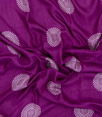 Mgenta Printed Synthetic Dola Silk Saree With Zari Border-SY0415