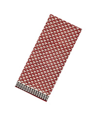 Crimson Printed Jaipur Cotton Saree With Floral Motifs-JC1884
