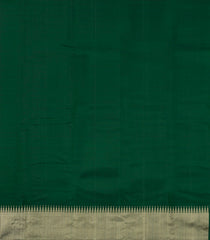 Dark Green Handloom Kanchipuram Silk Saree With Raindrop Buttas-KA14278