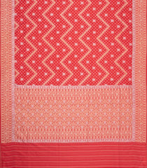 Red Handloom Banarasi Silk Saree With Floral Zari Motifs-BE1777