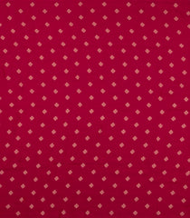 Bubblegum Pink Woven Blended Viscose With Contrast Border-BL5579