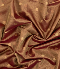 Magenta Woven Dupion Silk Saree With Buttas & Meena Borders-DS0587