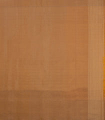 Mustard Handloom Soft Silk Saree With Stripes & Contrast Border-SO4595