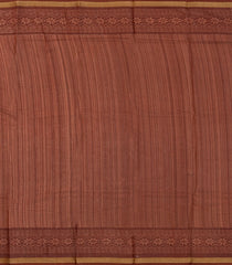 Maroon Printed Blended Chanderi Cotton Saree With Zari Border-BL5779