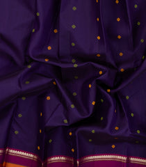 Purple Handloom Kanchipuram Silk Saree With Buttas-KA15161