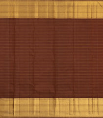 Red Handloom Kanchipuram Silk Saree With Checks & Buttas-KA15876