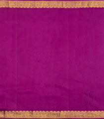 Neon Green Handloom Korvai Kanchipuram Silk Saree With Stripes-KA15914