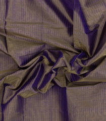 Lilac Handloom Silk Cotton Saree With Zari Stripes-SC4343