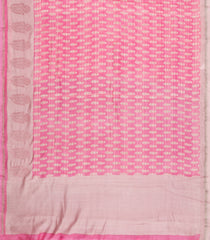 Pink Woven Chanderi Cotton Saree With Printed Motifs-CC1704