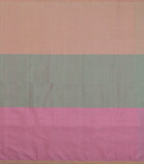 Aquamarine & Grey Handloom Soft Silk Saree With Chevron Motifs-SO4531