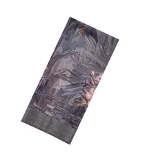 Grey Printed Synthetic Silk Tussar Silk Saree With Zari Border-SY0013